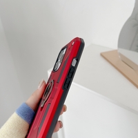 Husa protectie Vafy compatibila cu Apple iPhone 13 Pro Max Defender Model 5 cu suport prindere inel,Rosu