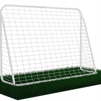 Poarta de fotbal pentru copii, 213x152x75 cm, alb – otel durabil, usor de asamblat, ideala pentru joaca in aer liber