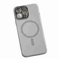 Carcasa Liquid Silicone, Vafy, Compatibila iPhone 17, Magnetica, Protectie TPU Camera, Gri Titanium