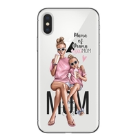Husa protectie Flippy compatibila cu Samsung A03s Glass print Mama of Drama Multicolor