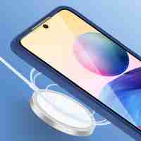Husa Max Defence pentru Samsung Galaxy S21 FE, Bumper Albastru, Fata Dubla Transparenta, Protectie Antisoc Full 360 ( fata, spate, margini ), Vafy
