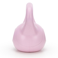 Kettlebell 8 kg, bitum cu invelis rezistent ABS, 23x24 cm, roz