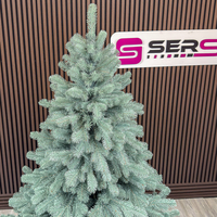 Brad artificial Christmas Deluxe by Sersimo, Kovalivka Select argintiu, integral 3D, 230 cm