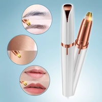 Trimmer Facial, Flippy, pentru Sprancene, Incarcare USB, 1.5 x 13 cm, din ABS, Alb