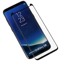 Folie Sticla Securizata Curbata, Flippy, compatibila cu Samsung Galaxy S8, Full Glue, 4D/5D Negru
