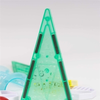 Set de constructie din piese magnetice educative pentru copii 134 de piese, multicolor
