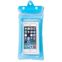 Husa subacvatica Zip Waterproof Flippy, Snowproof, Universala, Impermeabila, cu Snur, pentru telefon sau documente, Bleu