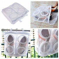 Sac pentru Spalare Incaltaminte, Flippy, pentru Masina de Spalat, 36x30x12 cm, Alb