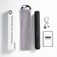 Placa de Par fara Fir, Vafy, Adaptor Tip C, Tensiune 5V, Capacitate Baterie 3000 mAh, Indreptat, Ondulat, 4 Trepte de Temperatura, 21.8 x 3.1 x 3.4.1 cm, Alb