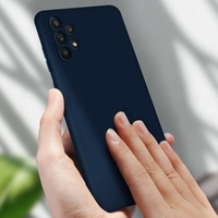 Husa de protectie Vafy compatibila cu Samsung Galaxy S21 Ultra Matte Tpu Albastru inchis
