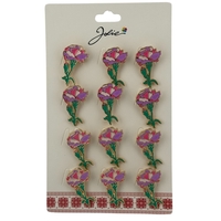 Set 12 Brose Martisor Primavara, Jolie, Model Garoafe Roz