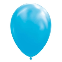 Set 12 Baloane, Flippy, din Latex Standard, 25 cm, Albastru Deschis