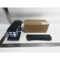 Lampa solara pentru gradina, Flippy, Set 2 Bucati, Tip Felinar la Pamant, LED Lumina Alb Rece, 38 x 8.6 x 8.6 cm, Negru