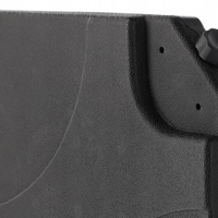 Suport baza umbrela 50x50x8 cm, set 4 elemente umplere cu apa sau nisip, manere metalice, plastic rezistent, negru