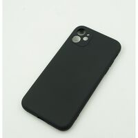Husa protectie, Vafy, compatibila cu Apple iPhone 12 Pro Liquid Silicone Negru