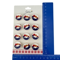 Set 12 Brose Martisor pentru Copii, Jolie, Model Peisaj, Multicolor