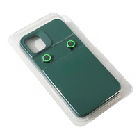 Husa Apple iPhone 14 Pro, Vafy, din Silicon Lichid, Interior din Microfibra, Lentile Fosforescente de Protectie Camera, Anti Amprenta, Rezistenta la Socuri, Verde