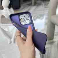 Carcasa Liquid Silicone, Vafy, Compatibila iPhone 17 Pro Max, Magnetica, Protectie TPU Camera, Gri Titanium