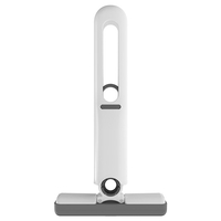 Mop de Mana Flippy, Mini-Portabil, cu Sistem de Stoarcere, Dispozitiv de Curatat Manual, cu Burete Absorbant, din PVA, 29.5 x 15.5 cm, 2 Rezerve, Alb
