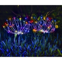 Lampa solara sub forma de artificii, 120 LED-uri, multicolor, Vafy