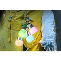 Lampa Portabila, Flippy, de Voiaj/Camping, Incarcare USB, IPX5, LED RGB, din ABS, 300 mAh, 10 x 5.5 x 5.5 cm, Alb