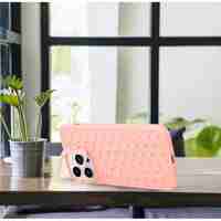 Husa de Protectie TPU, Vafy, pentru Apple iPhone 14, 3D Cube, cu Inel, Protectie Camera, Antisoc, Antizgariere, Antialunecare, Acoperire Completa, Roz