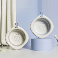Cada Pliabila pentru Baie pentru Copii, Flippy, Cadita pentru Bebelusi, Model Romb pentru Picioare, Mov, 31.5x31.5x3.5 cm, 3L
