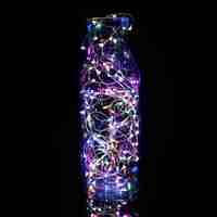 Instalatie de Craciun, Liniara, 3 m, Baterii, 30 LED-uri, 2 Jocuri de Lumini, Fir Cupru, Multicolor