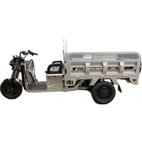 Triciclu Electic de Marfa Chuanqi, Saige, Fara Permis, Motor 1600W, Baterie 72V32Ah, Autonomie 60km, 250x88x115 cm, Viteza Maxima 25km/h, Gri
