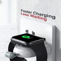 Incarcator Wireless pentru Smart Watch, Vafy, Compatibil cu Apple iWatch 1/9, Magnetic, Interfata TYPE-C, Fara Cablu direct in Statie sau Calculator, Alb