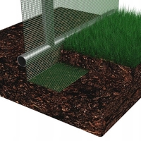 Folie armata pentru sera gradina 300x200 cm, verde, PE 140g/m², UV4, cu ferestre si usa cu fermoar