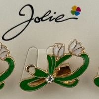 Set 12 Brose Martisor Primavara, Jolie, Model Ghiocel cu Piatra