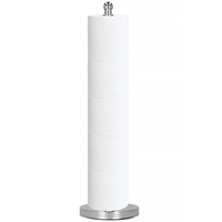 Suport hartie igienica tip tija, 51cm, argintiu cromat