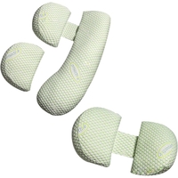 Set Perna pentru Gravide, Flippy, Husa Detasabila, Utilizare in Forma H si U, Reglabila, Latime Ajustabila, Proactive, Verde
