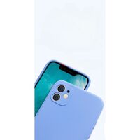 Husa pentru Apple iPhone 14 Pro Vafy, Liquid Silicone, cu Microfibra pe interior, Protectie Antisoc, Lilac Purple( Mov)