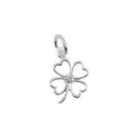 Pandantiv Argint 925 Jolie Silver Trifoi cu Piatra, 0.81 g