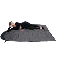 Sac de dormit tip mumie, cu geanta de transport, 210x73cm, 8-20grade, culoare gri