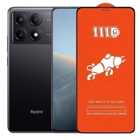 Folie Sticla Securizata pentru Xiaomi Redmi K70E, Vafy, Sticla de Protectie Compatibila cu Xiaomi Redmi K70E, Full Cover 111D, HD, Margini Negre, Transparenta