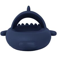 Papuci Tip Rechin, Flippy, Unisex, din Spuma EVA, Talpa Groasa Antiderapanta, Rezistenti la Uzura, Marime 44-45, Albastru Inchis