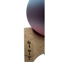 Kendama X Originala, Profesionala, Flippy, Big Cups V2, Rubber Grip cu Cupe Mari, Rulment Metalic cu Ata 55 cm, Gradient Albastru/Mov/Roz