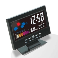 Statie meteo digitala, pentru interior, cu afisaj color, termometru si higrometru, 15x11x5 cm