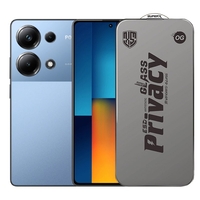 Folie de Protectie pentru Xiaomi Poco M6 Pro, Vafy, Sticla Securizata ESD Antistatica, Super-X Privacy OG, Margini Negre, 0.30 mm, Transparent Inchis