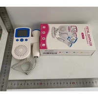 Monitor Fetal Doppler, Vafy, Monitorizare Sarcina, Ritm Cardiac, Ecran LCD 4.5 cm, 2 x Baterii AA (neincluse), Portabil, din ABS, 12.8 x 9.6 x 3 cm, Utilizare de la 9 Saptamani, Albastru