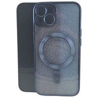 Husa de Protectie 2 in 1, Vafy, pentru Apple iPhone 14, Compatibila MagSafe, Magnetica, cu Protectie Lentila, din TPU, Albastru Marin