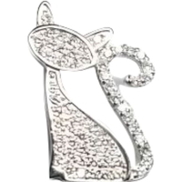 Pandantiv Argint 925 Pisica Zirconii, 1.62 g