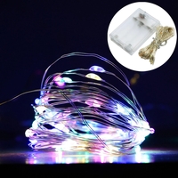 Instalatie de Craciun, Vafy, Decoratiune de Craciun, 50 Beculete LED, cu Baterii si Telecomanda, cu 8 Functii, Lungime 5 m, Multicolor