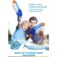 Set 2x Pistol cu Apa pentru Copii, Flippy, 6ani+, Albastru, 1x 900 ML + 1x 300 ML