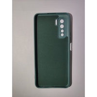 Husa protectie Vafy compatibila cu Huawei P40 Lite 5G Liquid Silicone Case Verde