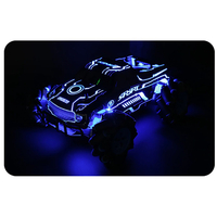 Masina teren 4x4 telecomandata cu role laterale, control gesturi si functie drift, 27x22x13 cm, negru