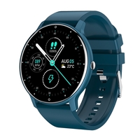 Ceas smartwatch si bratara fitness Vafy ZL02D, oxigen, ritm cardiac, pedometru, notificari, IP67, Compatibil cu Android/iOS, vibratii, multi sport, Albastru inchis